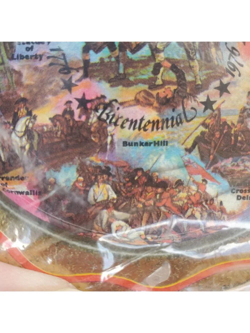 VTG 1976 Bicentennial Commemorative 6 Coasters 4th of July Flag Independence Day